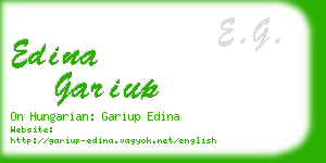 edina gariup business card